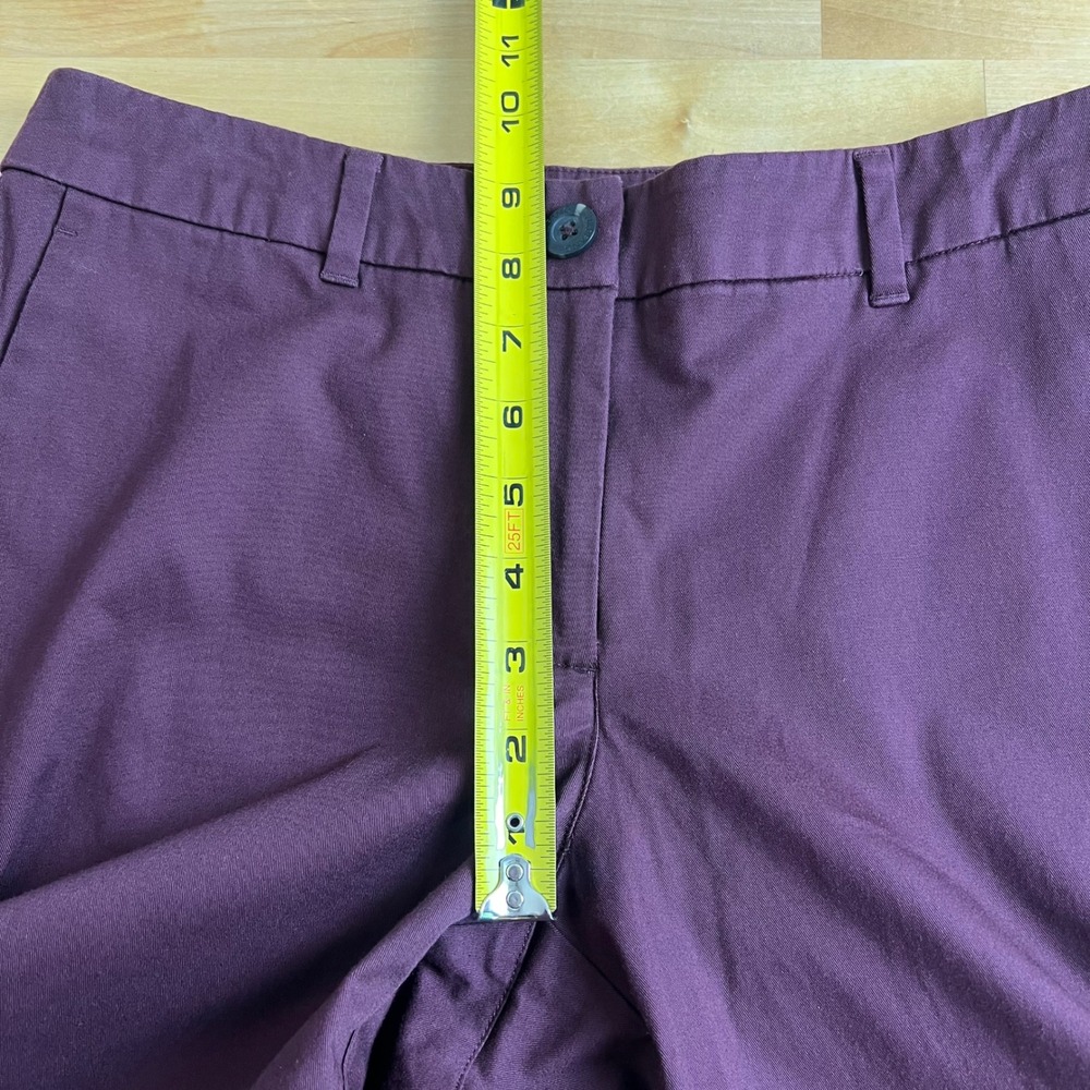 Wildfang The Essential Trouser Size 4 Merlot Purple NEW Chino Work Pants - Picture 9 of 11
